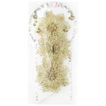 Прикраса ялинкова Квіти золота 3шт 10см