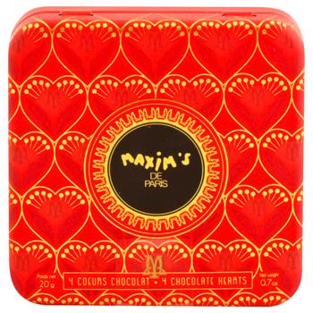 Maxim's Heart Shaped Chocolate Candies 20g - buy, prices for WINETIME - photo 1