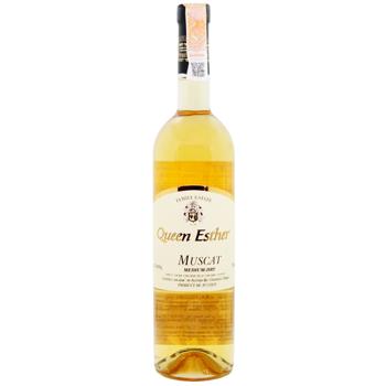 Queen Esther Muscat White Semidry Wine 11% 0.75l - buy, prices for WINETIME - photo 1
