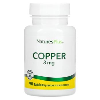 Natures Plus Copper 3mg 90 tablets - buy, prices for Biotus - photo 1