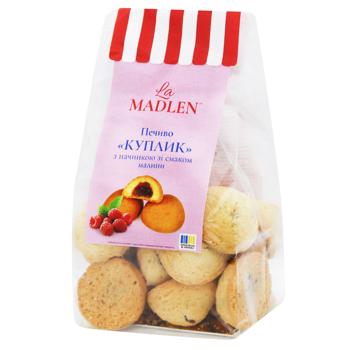 Печиво La Madlen Куплик з начинкою зі смаком малини 160г