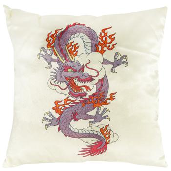 Grandtex Satin Pillow with Dragon Print - buy, prices for MegaMarket - photo 6