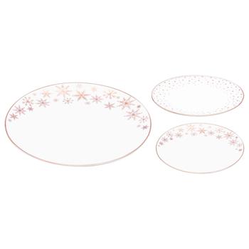 Koopman New Year's Round Plate with Drops 19cm in Assortment - buy, prices for METRO - photo 1