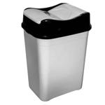 Bursev Gray Plastic Trash Container 5l