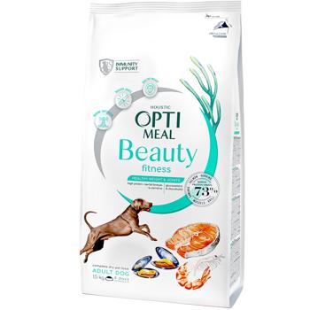 Optimeal Beauty Fitness Dry Food with Seafood for Adult Dogs of All Breeds 1.5kg - buy, prices for MasterZoo - photo 1