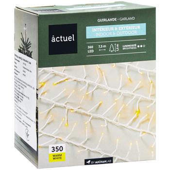 Гірлянда Actuel 360LED жовта 9 програм 7,3м - купити, ціни на Auchan - фото 3