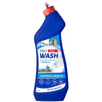 Средство для чистки туалета Pro Wash Альпийская свежесть 750г - купить, цены на Идеал - фото 1