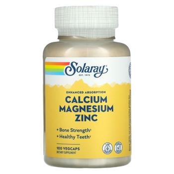 Solaray Calcium, Magnesium, Zinc 100 capsules - buy, prices for - photo 1