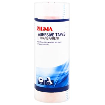 Sigma Transparent Adhesive Tape 19mm x 33mm 8pcs - buy, prices for METRO - photo 1