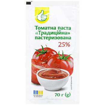 Auchan Traditional Tomato Paste 25% 70g - buy, prices for Auchan - photo 1