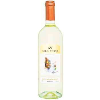 Solo Corso White Semisweet Wine 11.5% 0.75l - buy, prices for AlcoHub - photo 1