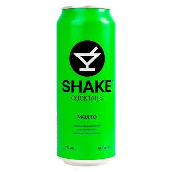 Напиток слабоалкогольный Shake Mojito сильногазированный 7% 0,5л - купить, цены на NOVUS - фото 1