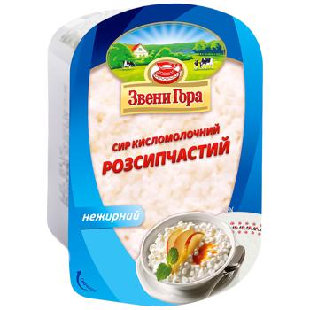 Творог Звени Гора Рассыпчатый нежирный 0% 330г - купить, цены на Auchan - фото 1