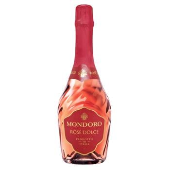 Mondoro Rose Semisweet Sparkling Wine 9.5% 0.75l - buy, prices for Supermarket "Kharkiv" - photo 1