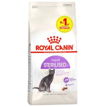 Корм сухий Royal Canin Sterilised 37 з домашньою птицею для стерилізованих котів 9+1кг - купити, ціни на MasterZoo - фото 1