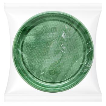 Тарелки одноразовые Инпак десертые 20шт прозрачно-зеленый - купить, цены на NOVUS - фото 1