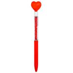 Red Heart Ballpoint Pen with Rhinestones