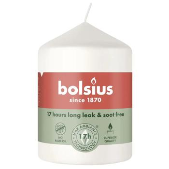 Свеча Bolsius белая 80/58 - купить, цены на КОСМОС - фото 1