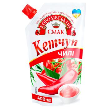 Korolivskyi Smak Chili Ketchup 400g - buy, prices for NOVUS - photo 1