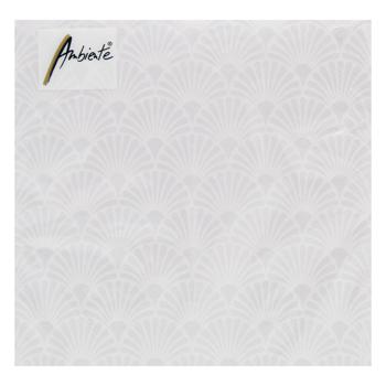 Ambiente Art Deco White/Pearl FSC Mix Napkins 33x33cm - buy, prices for - photo 1