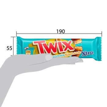 Батончик Twix Xtra із солоною карамеллю 75г - купити, ціни на Auchan - фото 2