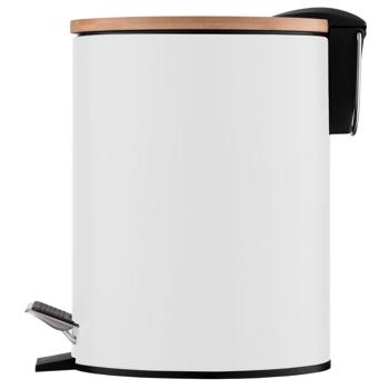 Ardesto Minimalism White Trash Can with Pedal 3l - buy, prices for - photo 4