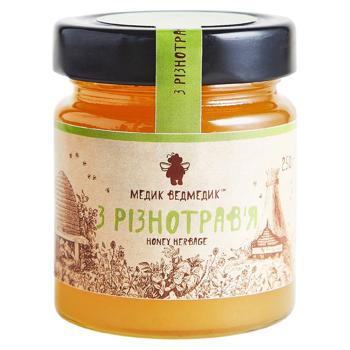 Мед Медик Ведмедик Разнотравье 250г/200мл - купить, цены на Grono - фото 1