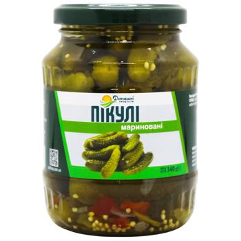 Огурцы Домашние Продукты маринованные 340г - купить, цены на NOVUS - фото 2