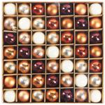 Actuel Set of Christmas Tree Plastic Balls 3cm 49pcs