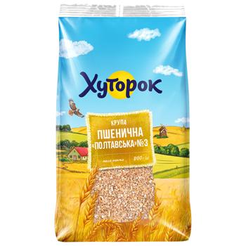 Khutorok Poltava №3 Wheat Groats 800g - buy, prices for COSMOS - photo 1