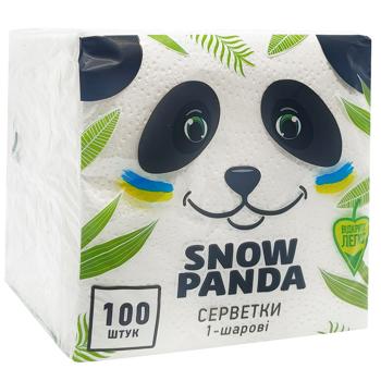 Салфетки столовые Снежная Панда однослойные 24*24см 100шт - купить, цены на Таврия В - фото 3