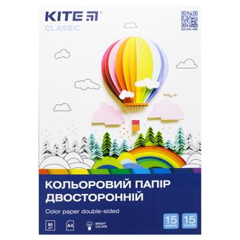 Kite Classic Colored Paper 15 sheets - buy, prices for MegaMarket - photo 1