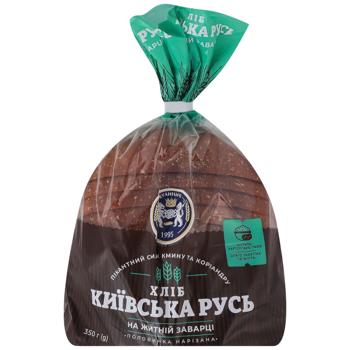 Хліб Кулиничі Київська Русь житній нарізаний половинка 350г - купити, ціни на NOVUS - фото 1