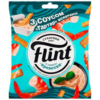 Сухарики Flint пшенично-ржаные со вкусом креветки 70г + соус Тартар 15г - купить, цены на Grono - фото 3