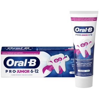 Зубная паста Oral-B Pro-Junior нежный вкус 6-12 лет 75мл