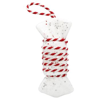 Прикраса Батон червоно-білий 19см YE2933 - купити, ціни на За Раз - фото 1