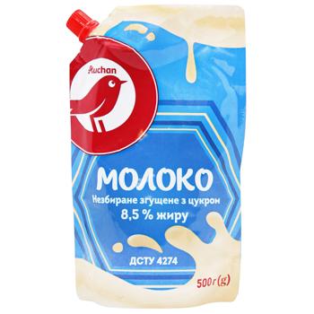 Молоко сгущенное Auchan 8,5% 500г - купить, цены на - фото 1