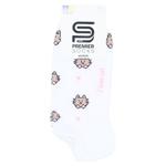 Носки Premier Socks женские ультракороткие Котики р.23-25 белый