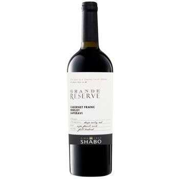 Shabo Grande Reserve Cabernet Franc-Merlot-Saperavi Red Dry Wine 14.4% 0.75l - buy, prices for COSMOS - photo 1