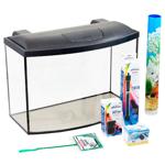 Комплект аквариумный Природа Скалярия LED овальный 60х30х40см 62л