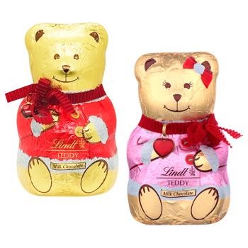 Фігурка шоколадна Lindt Teddy Ведмедик-дівчинка молочна 100г - купити, ціни на - фото 1