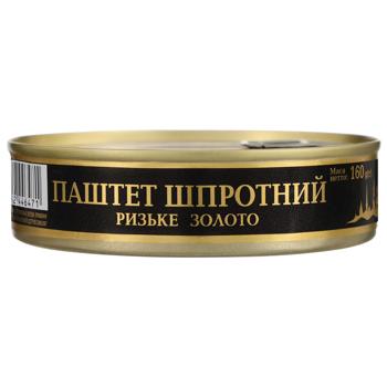 Паштет Рижское золото шпротный 160г - купить, цены на Эпицентр FOOD - фото 1