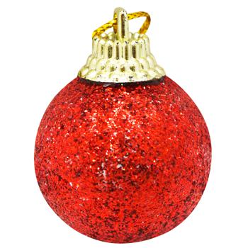 Glass Christmas Ball D30 in Assortment - buy, prices for - photo 1