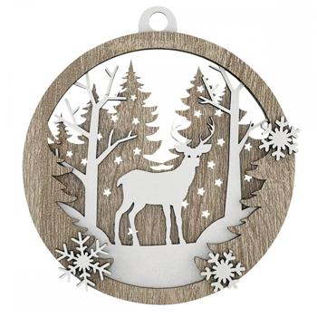 Mis Lt Wooden Composition 2D Christmas Decoration - buy, prices for - photo 3