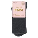 Moi Faini Ribbed Women's Socks s.35-37 Dark Grey