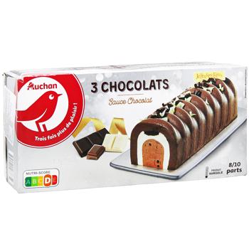Десерт Auchan Три шоколада 534г - купить, цены на - фото 3