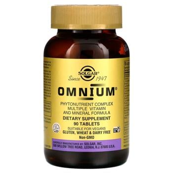 Solgar Omnium Phytonutrient Complex Multivitamins and Minerals 90 tablets