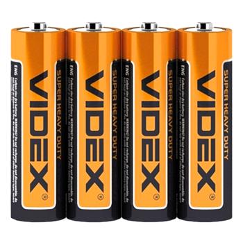 Videx Carbon-Zinc Battery R6P/AA 4pcs