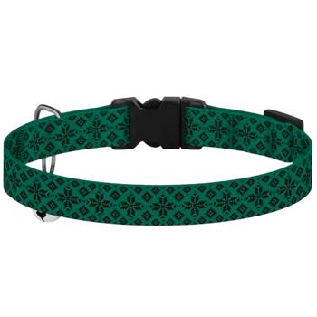 Barksi Urban Вишиванка нейлоновий нашийник для котів XS - зелений - купить, цены на MasterZoo - фото 2