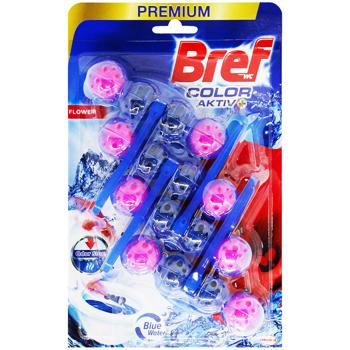 Bref Color Aktiv Flower Freshness Toilet Block 200g - buy, prices for MegaMarket - photo 1